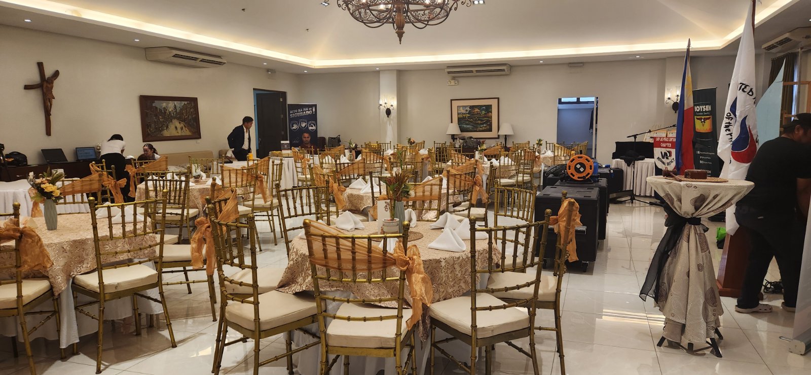 Catering event setup